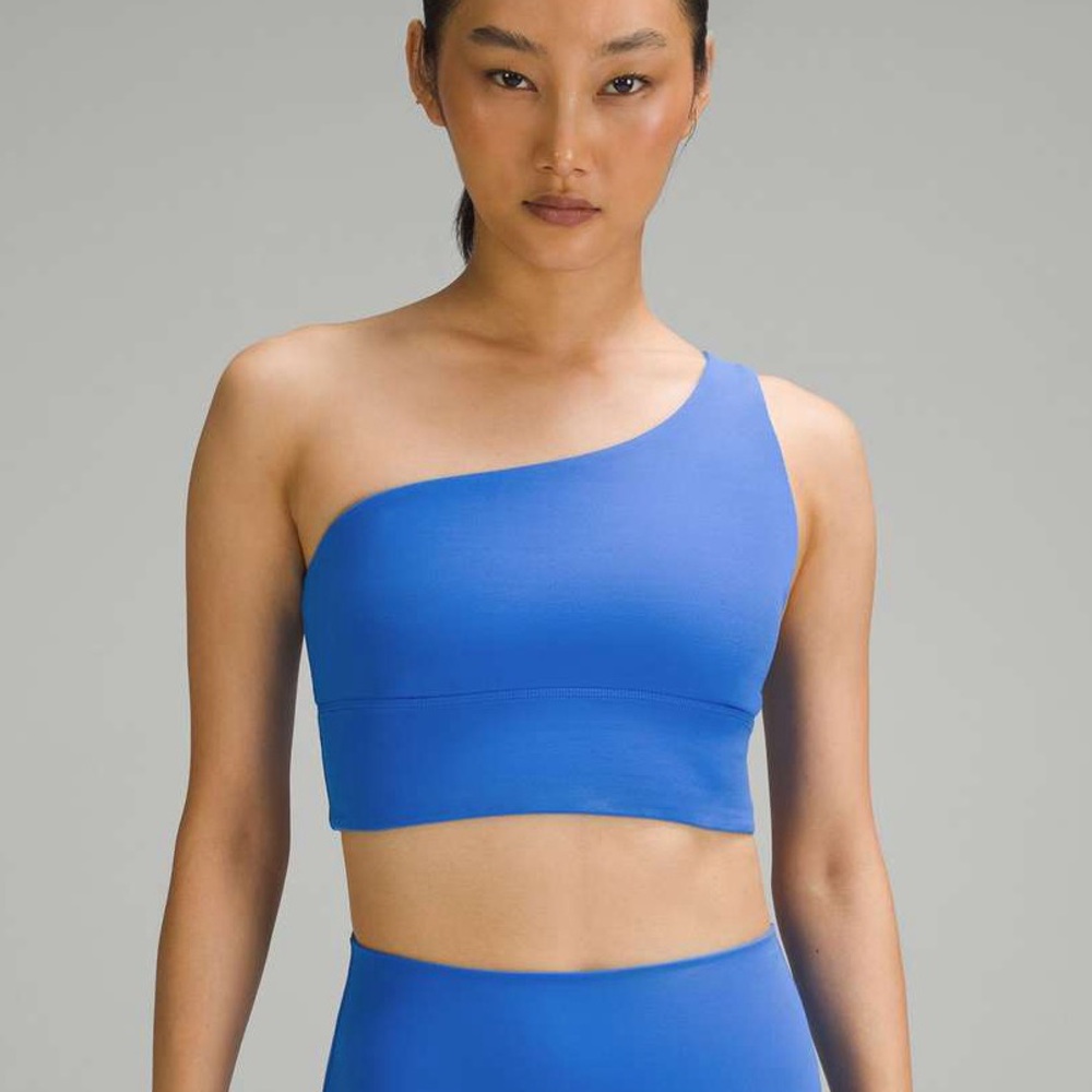 Lululemon Align Asymmetrical Bra A/B Cup Pipe Dream Blue Size 6